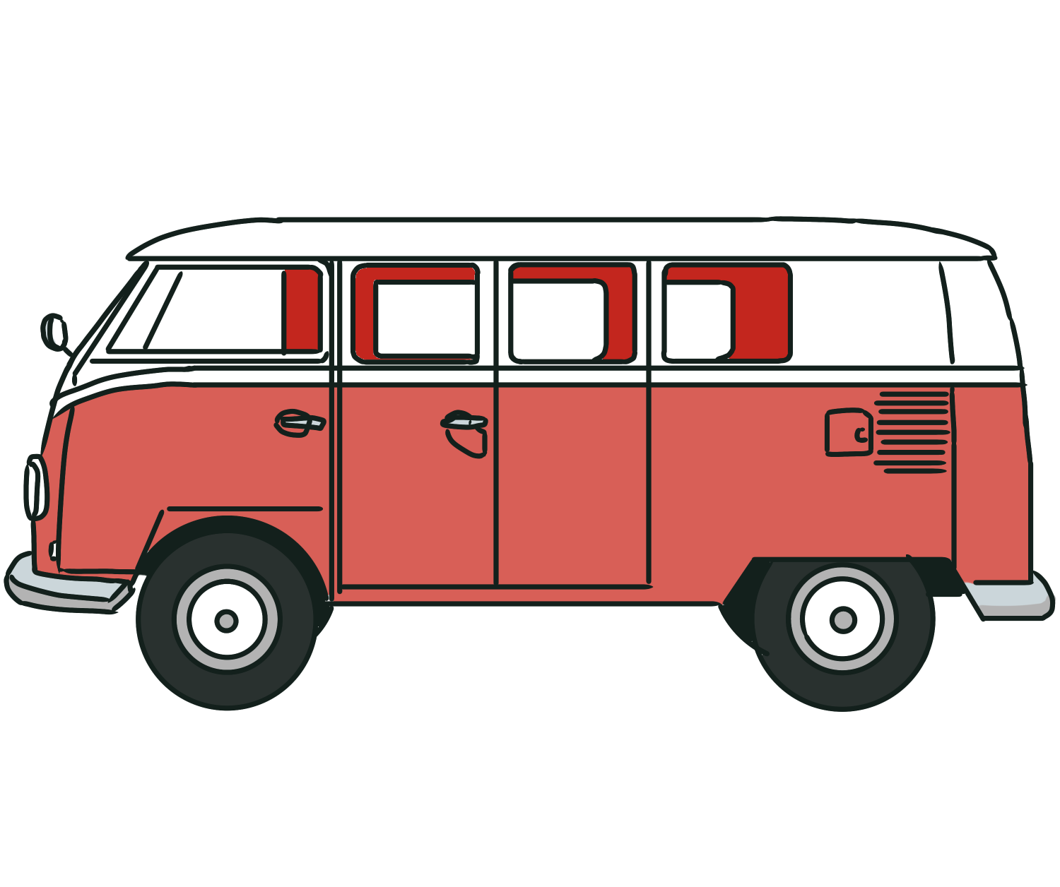 車 おしゃれ フォルクスワーゲン かわいい イラスト